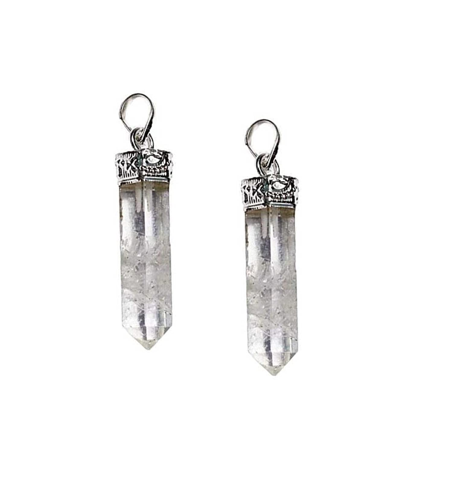 ASTROGHAR Natural Set of 2 Clear Quartz Crystal Pencil Shaped Pendant For Men And Women (B08YF84H3J) Amazon Price History, Amazon Price Tracker