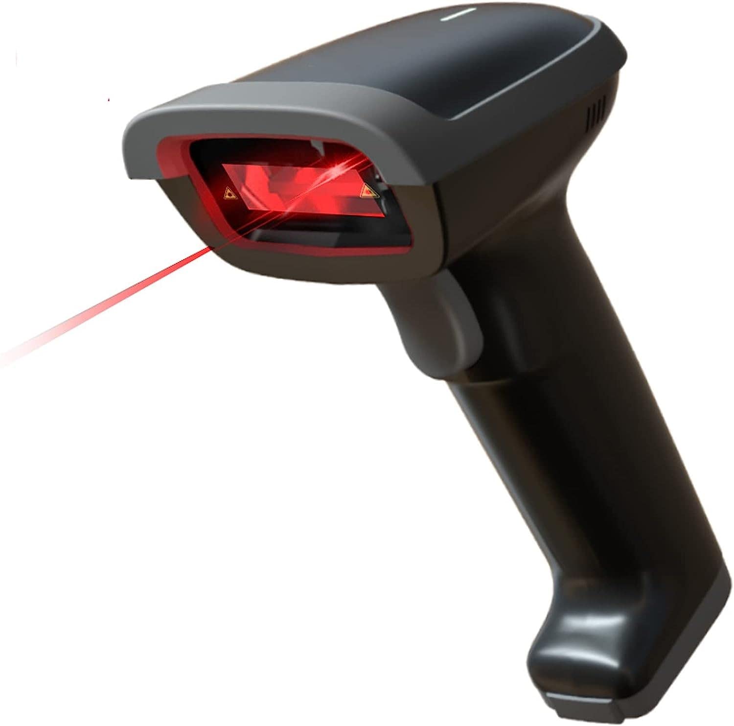 EPANO Ręczny skaner bezprzewodowy, ręczny laserowy skaner kodów kreskowych do sklepu, supermarketu, magazynu (Color : Nero)