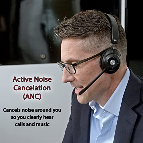 CA Essential Bluetooth Headset (HS-2000BT) – Professional Wireless Headset Optimized for UC Platforms, ANC & ENC Technology Ensure Quality Audio... - Image 3