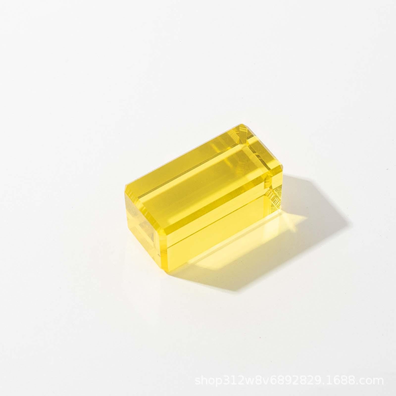 Set di Cubi in Acrilico Effetto Pietra Preziosa, Giocattolo Impilabile per L'apprendimento Precoce, 10 Pezzi, Taglia unica bambino