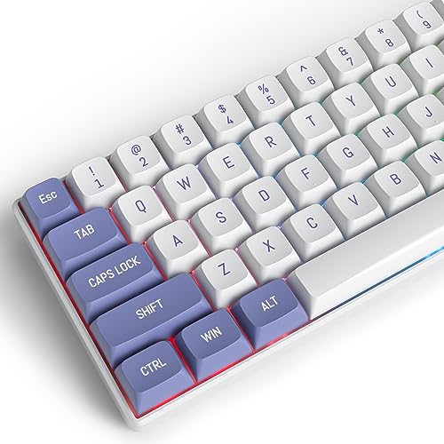 Image of surmen CSA Profile 118 Keys Double-Shot PBT Keycap Custome Keycaps for 61 /68 /84 /87 Mechanical Gaming Keyboard (Purple)