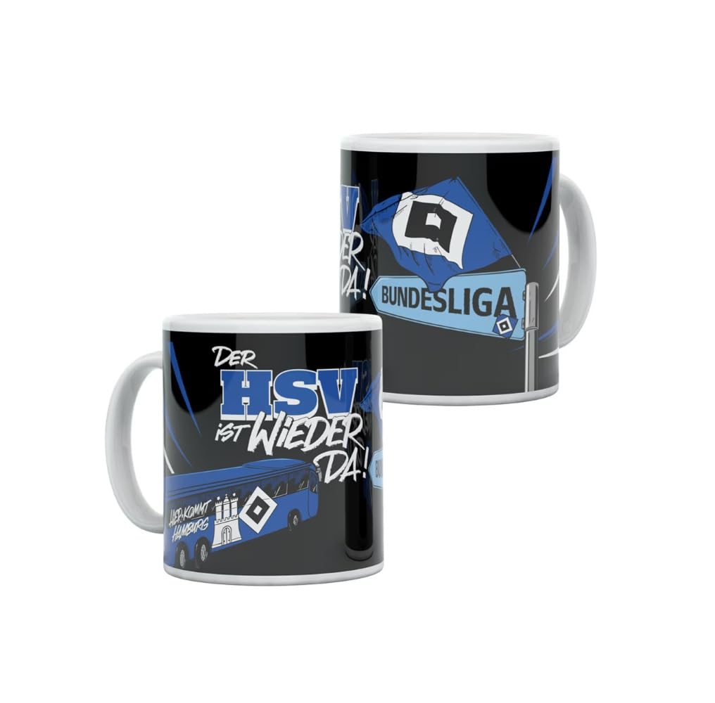 Hamburger SV HSV Kaffeebecher - Nur Der HSV Tasse 0,3l Keramik Used Optik
