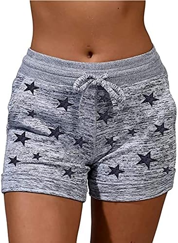 JEGULV Workout Camo Shorts for Women Casual Summer Drawstring Waist Sweat Shorts Soft Comfy Lounge Shorts with Pockets
