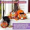 JOYIN 18 Packs Halloween Craft Foam Stickers, Arts Activities Party Supplies, Kids Party Favors, Pumpkin Decorating Kit, Jack O Lantern Face Sticker in 6 Funny Designs, Pumpkin Decor School Game #4