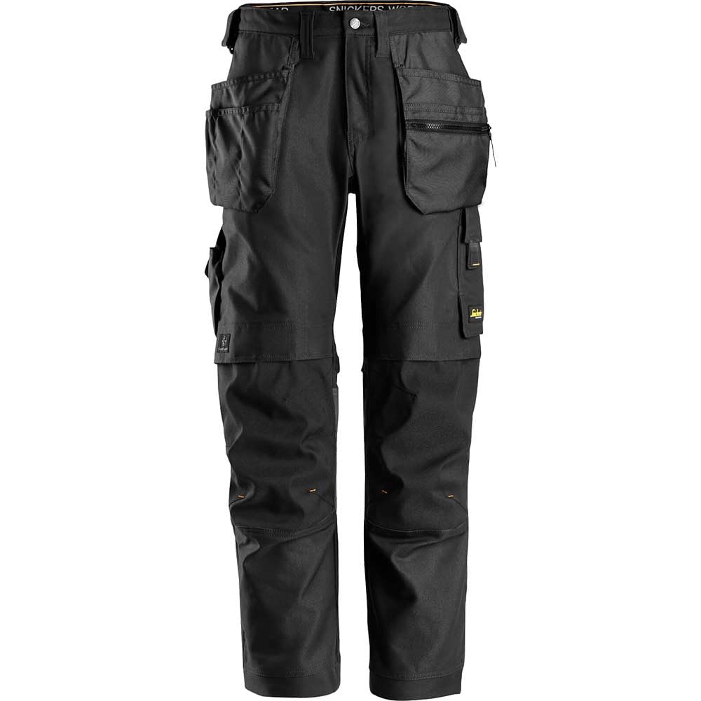 Snickers Workwear AllroundWork Canvas + elastische Arbeitshose + Holstertaschen 6224