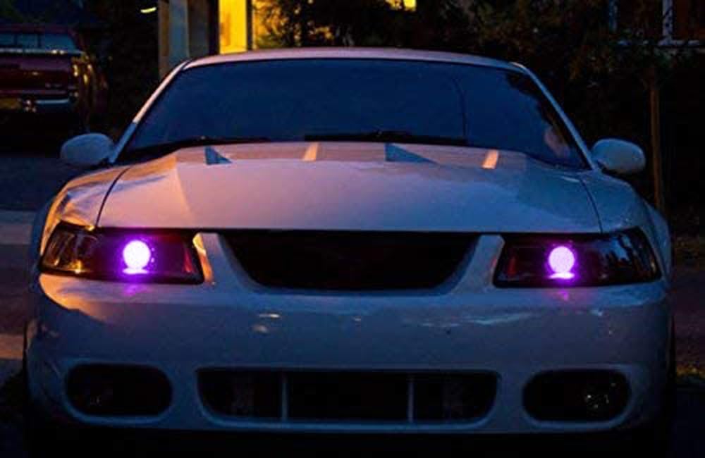 iJDMTOY Purple/Violet 15-SMD LED Accent Ambient Lighting Kit Compatible with Car Motorcycle Projector Lens Demon Eye Retrofit image 5