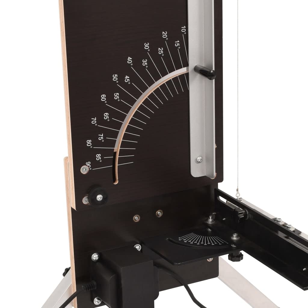 Nóż do cięcia pianki z nogami podporowymi 200 W, trwały model do precyzyjnego cięcia styropianu, polistyrenu, modelarstwa, hobby, warsztatu, z regulowanym kątem cięcia
