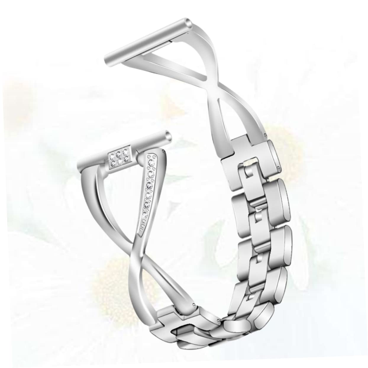 UKCOCO 2 Pièces Hommes Bracelet Manchette Bracelets Pour Hommes Pour Hommes Montre Strass Correa Para Hombre De Montre Remplacement Bande