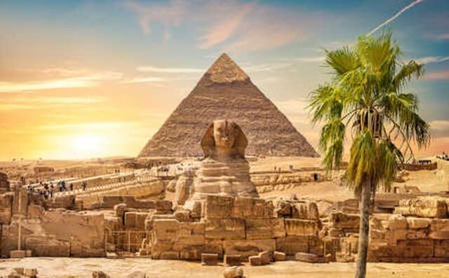Tableau acrylique vue du grand Sphinx pour créer une ambiance évasion