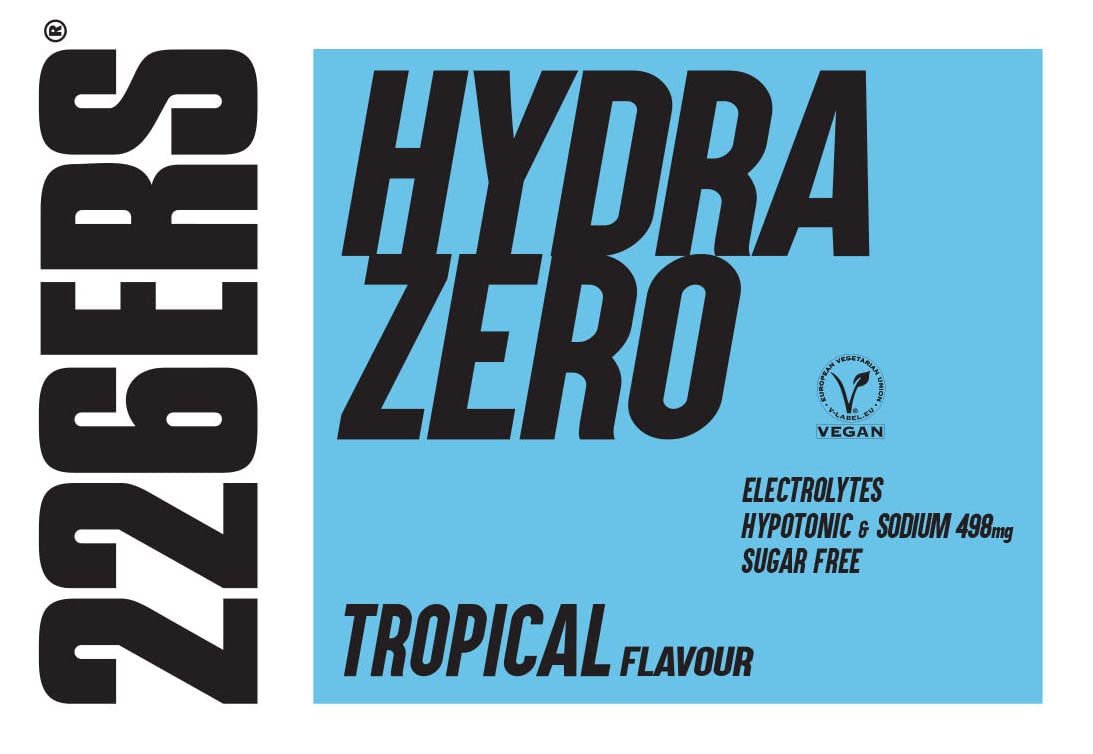 226ERS Hydrazero | Bevanda per l'Idratazione e il Recupero dei Sali Minerali ed Elettroliti, Tropical - 225 gr
