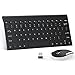 Produktbild MoKo Slim Wireless Keyboard und Maus Set- schnurlose Tastatur + Maus (2,4GHz, QWERTY, englisches Tastatur Layout, 13Multimedia-Tasten), für Laptop/Desktop (Windows), Schwarz