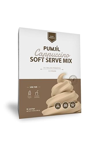 Miniatura 12 de Pumjil Mezcla de helado, mezcla de helado suave probiótico, ideal para yogur congelado y batidos, 55 porciones por caja, mezcla suave para servir