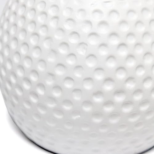 Miniatura 6 de Simple Designs LT2084-WHT - Lámpara de mesita de noche de cerámica con textura tachonada, color blanco