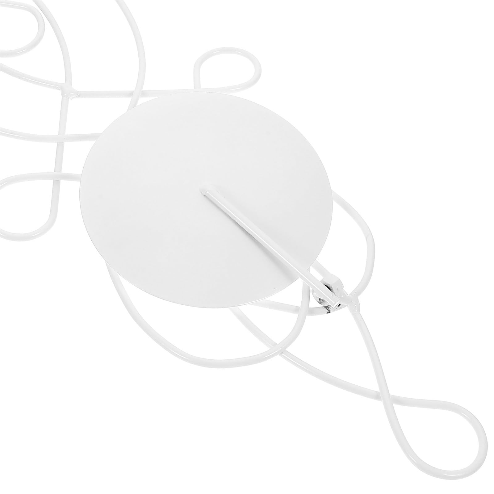 Wandkerzenständer 2 Stück Wandhalter Dekor Display Eisen Vase Hängender Kerzenhalter Für Badezimmer(White)
