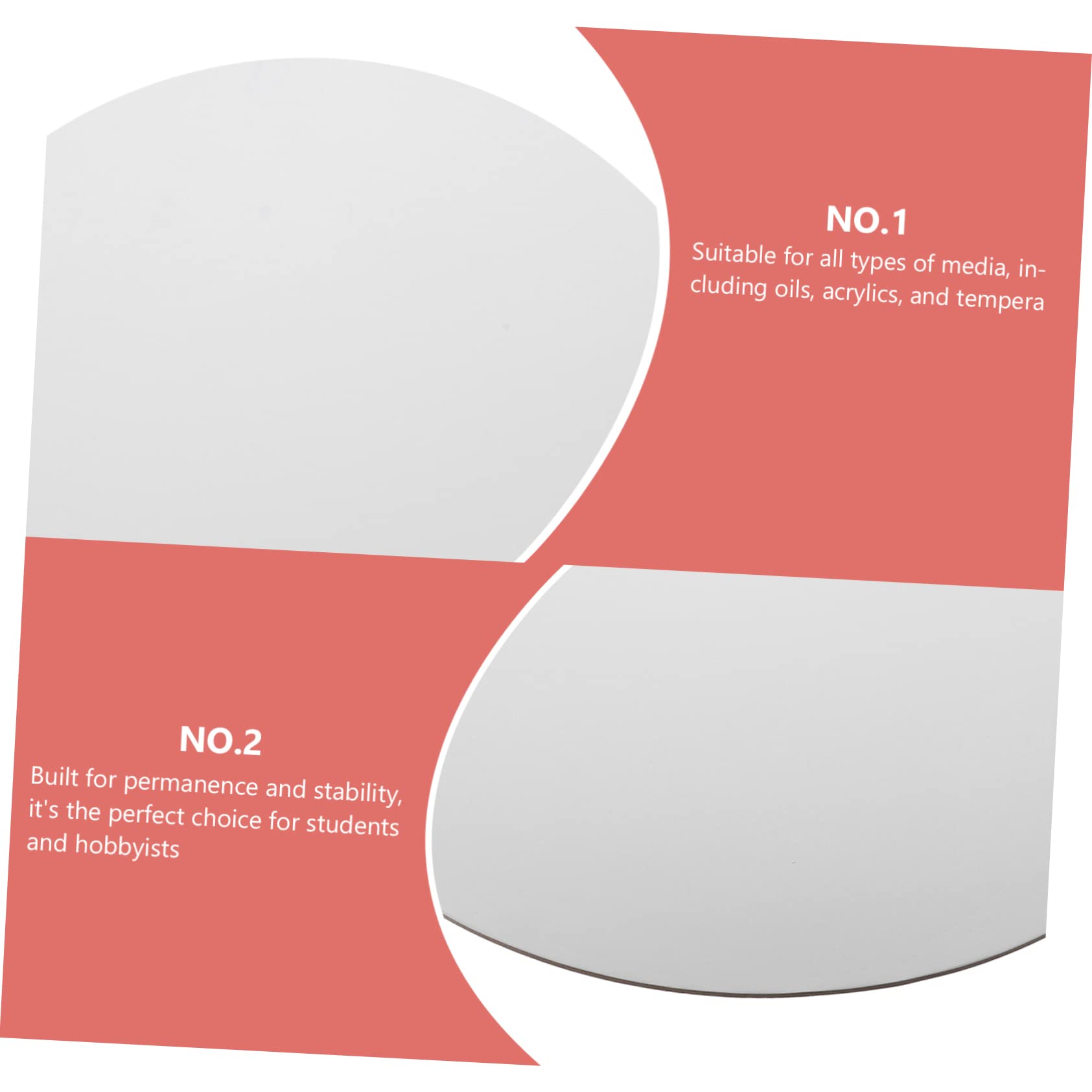 Panneau de Toile Rond Toile Ronde pour Peinture à L’Huile DIY