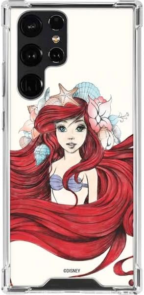 Skinit Clear Phone Case Compatible with Galaxy S23 Ultra - Officially Licensed Disney The Little Mermaid Ariel Illustration Design