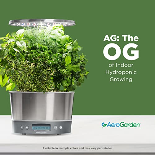 AeroGarden Harvest Elite 360 Indoor Garden Hydroponic System with LED Grow Light and Herb Kit, Holds up to 6 Pods, White - Image 4