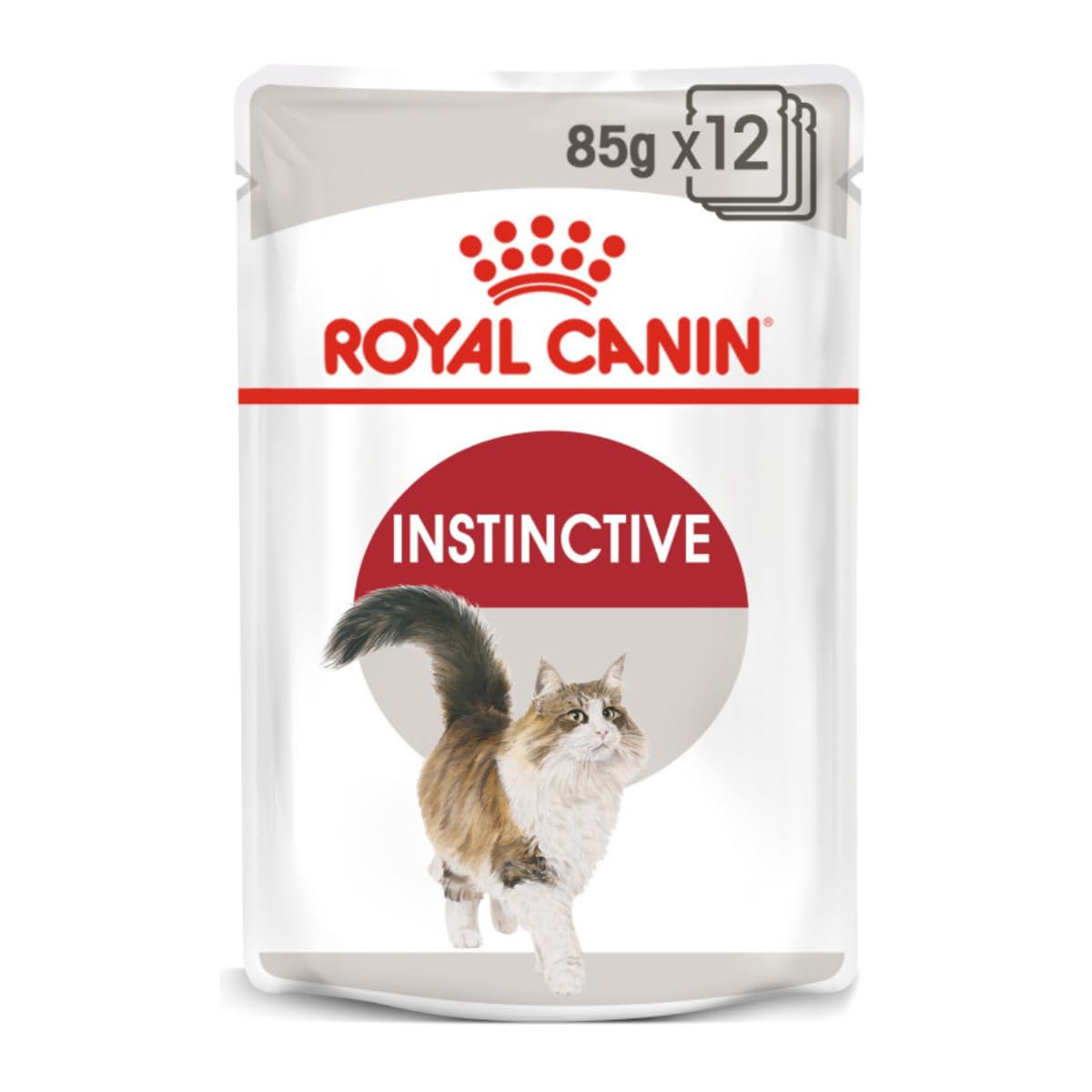 Royal Canin Instinctive Jelly | Paquete de 4 | 4 x 12 x 85 g | Comida húmeda en gelatina para Gatos Adultos | para el tracto urinario y el Mantenimiento del Peso | Receta equilibrada