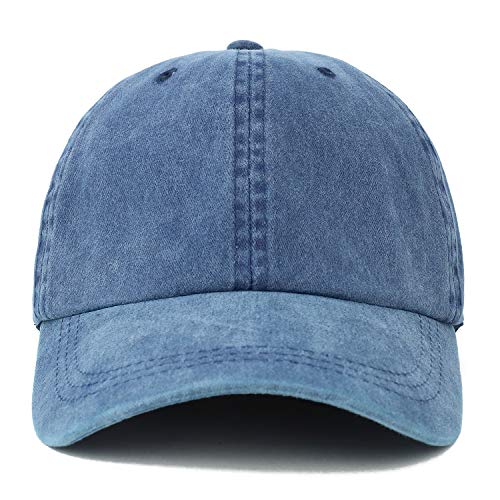 Image of Oversize XXL Pigment Dyed Washed Cotton Baseball Cap