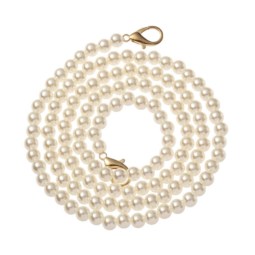 Ketting paars gestreepte kralen – Shabby Tiger Jewelry