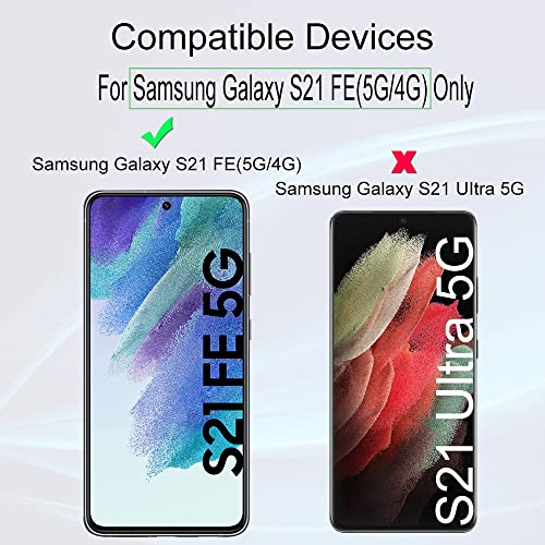 Image of Ibywind 2 Pack Screen Protector For Samsung S21 FE,9H Hardness Tempered Glass[Military-Grade Protection],With 1Pc Camera Lens Protector [Anti-Scratch][Anti-Shatter]