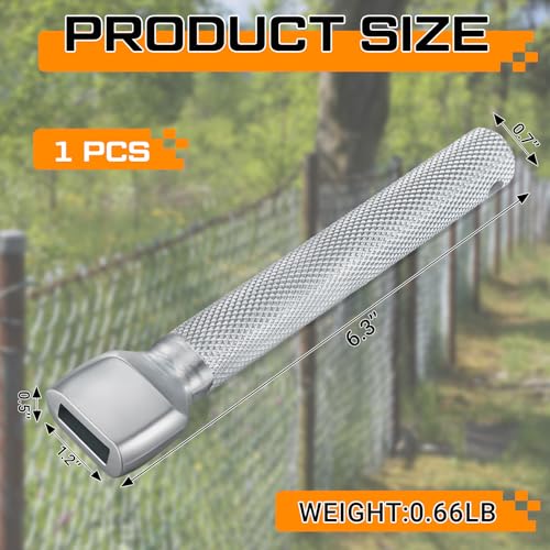 Image of LEIFIDE 1 Pack 6.3 x 0.7 x 1.2 Inches Galvanized Steel Fence Stapler Gun Nail Gun Screwdriver, Easy to Operate, Suitable for 2 Inches Fence Studs, for Fencing Construction and Maintenance