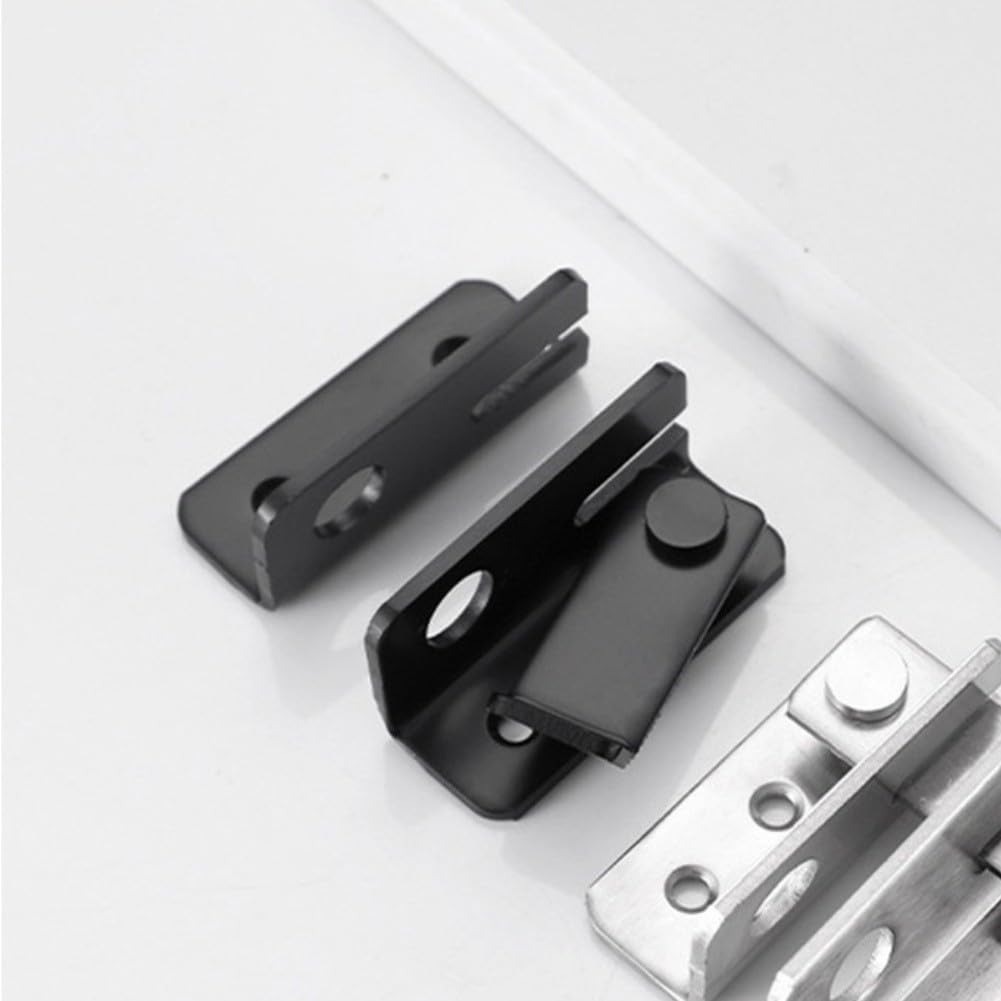 para cerrojo para acero Negro Puerta Ventana Jaula Mascota (Left)