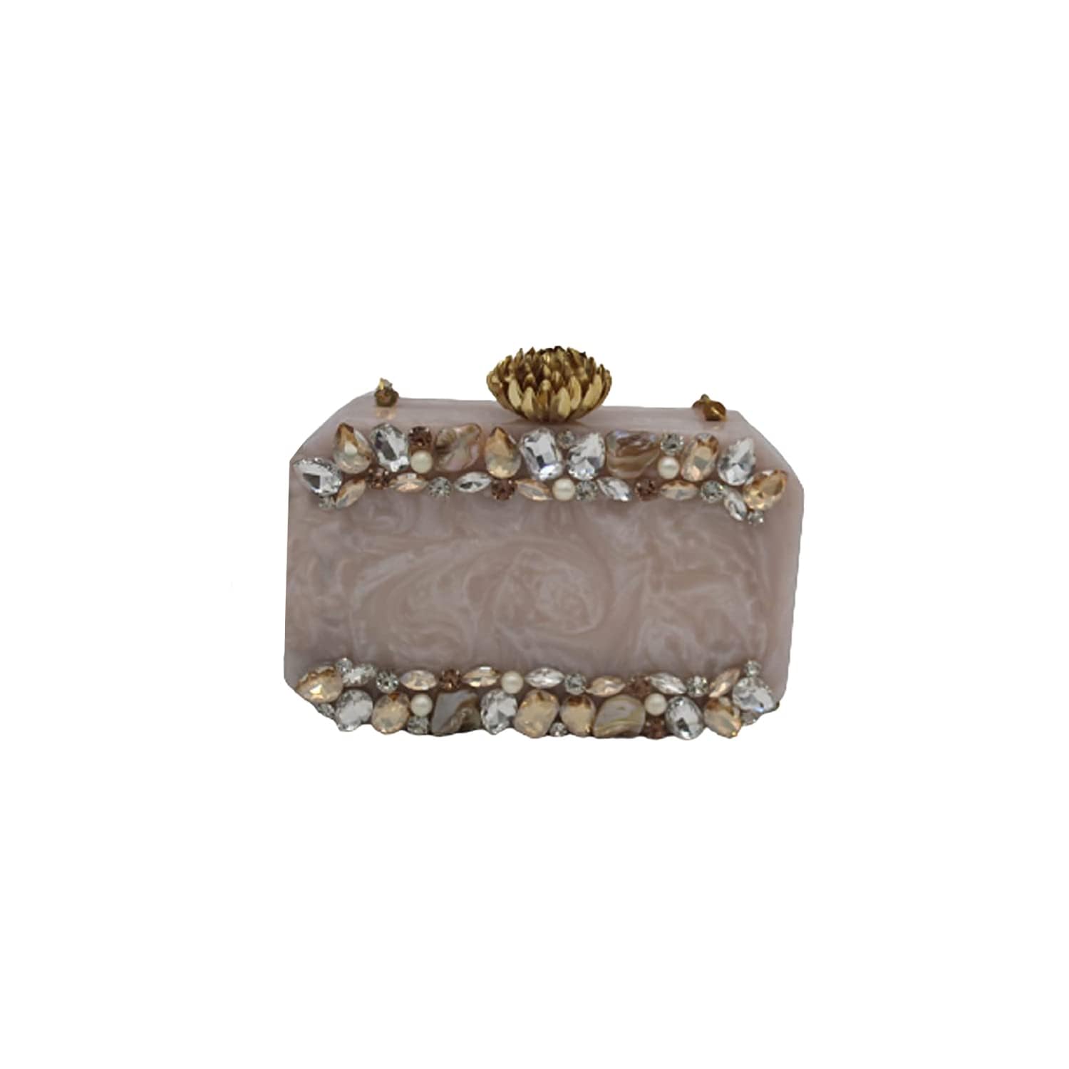 New Style Handicraft Clutch bag Hand Bag Acrylic Clutch for Women Bridal Clutch with Removable Gold Chain Strap Marble Purse Floral Clutch Bag For Womens & Girls (Multicolor 5) (B0CF9YB1BW) Amazon Price History, Amazon Price Tracker