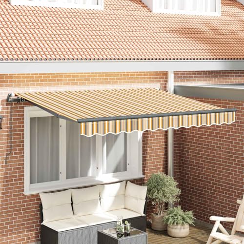 Auvent aluminium résistant aux intempéries avec toile durable - 2