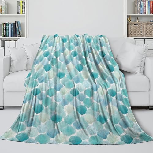 Couverture aquarelle mer légère en microfibre douce lavable en machine - 6