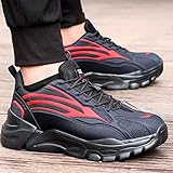 [page_title]-ZYFXZ Männer Low-top Turnschuhe, Stahlkappe/Kevlar (Puncture Proof 1100N) Sicherheitsarbeitsschuhe, verschleißfeste Gummisohle wasserdichte Schnürboots Bottes de sécurité (Size : 42)