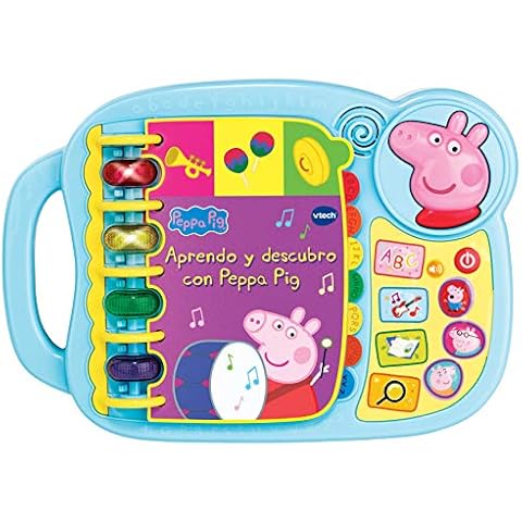 VTech - Aprendo y Descubro con Peppa Pig, Libro interactivo para niños +2 años Cover