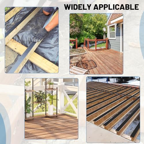 DBREAKS Deck Balkenband, Dach Reparaturband, Butylband Wasserdichtes Butyl Klebeband, Bitumenband Selbstklebend, Butyl Dichtband, Balkenband für Deck Dachabdichtung (8cm x 15m x 1 Rolle)