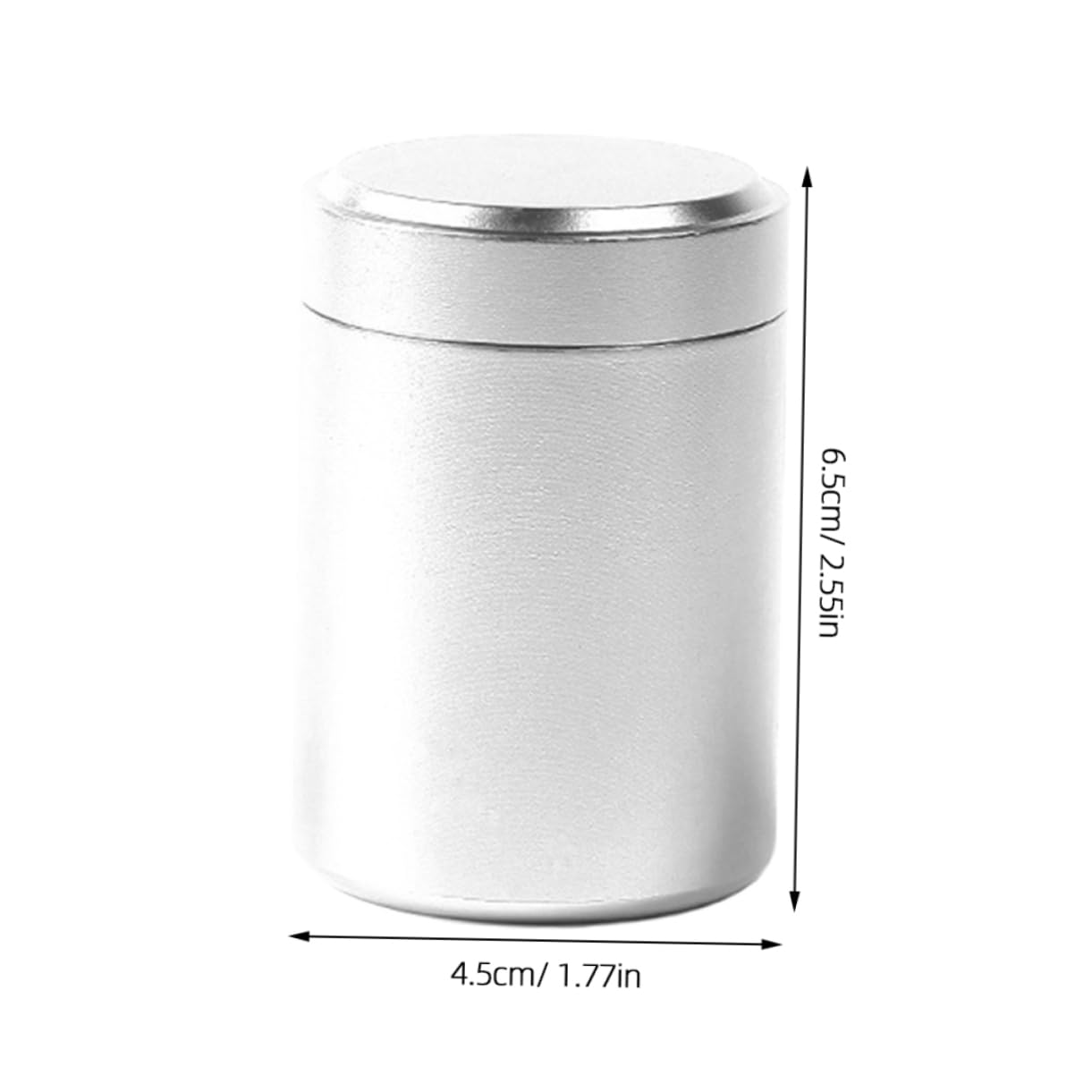 Healifty Metal Outdoor Storage Can for Tea Lightweight Portable Sealed Container for Camping and Travel Design for Daily Carry and Moisture Protection