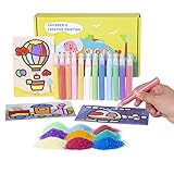 【Disfrutar y aprender】Este juego de armas y artes de arena personalizado está diseñado para niños de 3 a 12 años. Proporciona diversión y entretenimiento para tus hijos. Promueve el desarrollo sensorial con una actividad preescolar que es fácil de completar y fomenta el juego independiente y silencioso. Los niños pueden crear confianza creativa mientras ayudan a desarrollar habilidades motoras finas, coincidencia de colores, imaginación y coordinación ojo-mano.