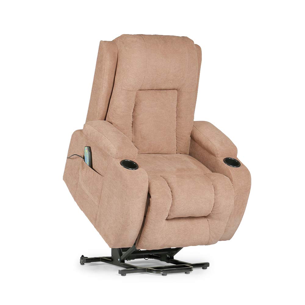 4HOMART Motor Rise Recliner Armchair, Fabric Lift Recliner Chair, 160