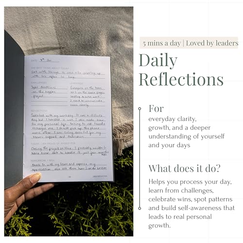 Image of THE JOURNEY Luxe Edition - 2026 Gratitude Journaling with Pen, Daily Reflections, Emotional Release, Introspection prompts & Plain Pages for Writing - A5 Hardbound Undated Journal Diary - Free Fabric Bag, Bookmark, Gratitude Letters (White)