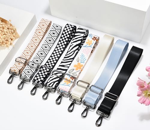 Image of Purse Strap Gold Hardware Replacement Crossbody Bag Strap, Wide Adjustable Shoulder Strap