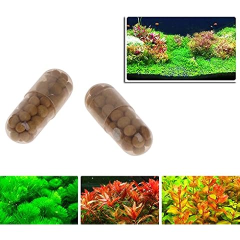Xuniu 40 Pieces Aquatic Plant Water Root Fertilizer Condensed Aquarium Fish Tank Cylinder Cover