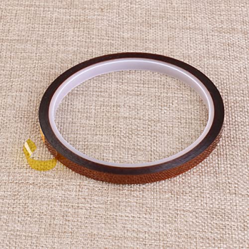 UKCOCO Polyimide Tape Heat Tape Thermal Tape Portable Tape 3D Printing Tape Transparency Tape for Electronics Sublimation Tape Pressure Belt Metal