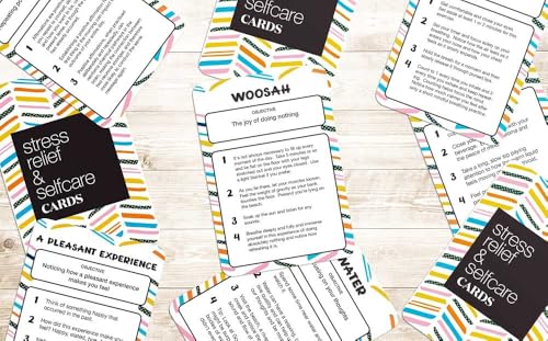 Allura & Arcia 52 Stress Less & Self Care Cards - Mindfulness & Meditation Exercises - Anxiety Relief & Relaxation - Image 7