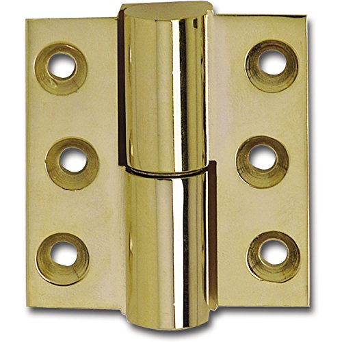 Preisvergleich Produktbild Solido Türband Scharnier / Aufschraubscharnier / Zylinderband / Türscharnier Höhe 60mm, links, vergoldet