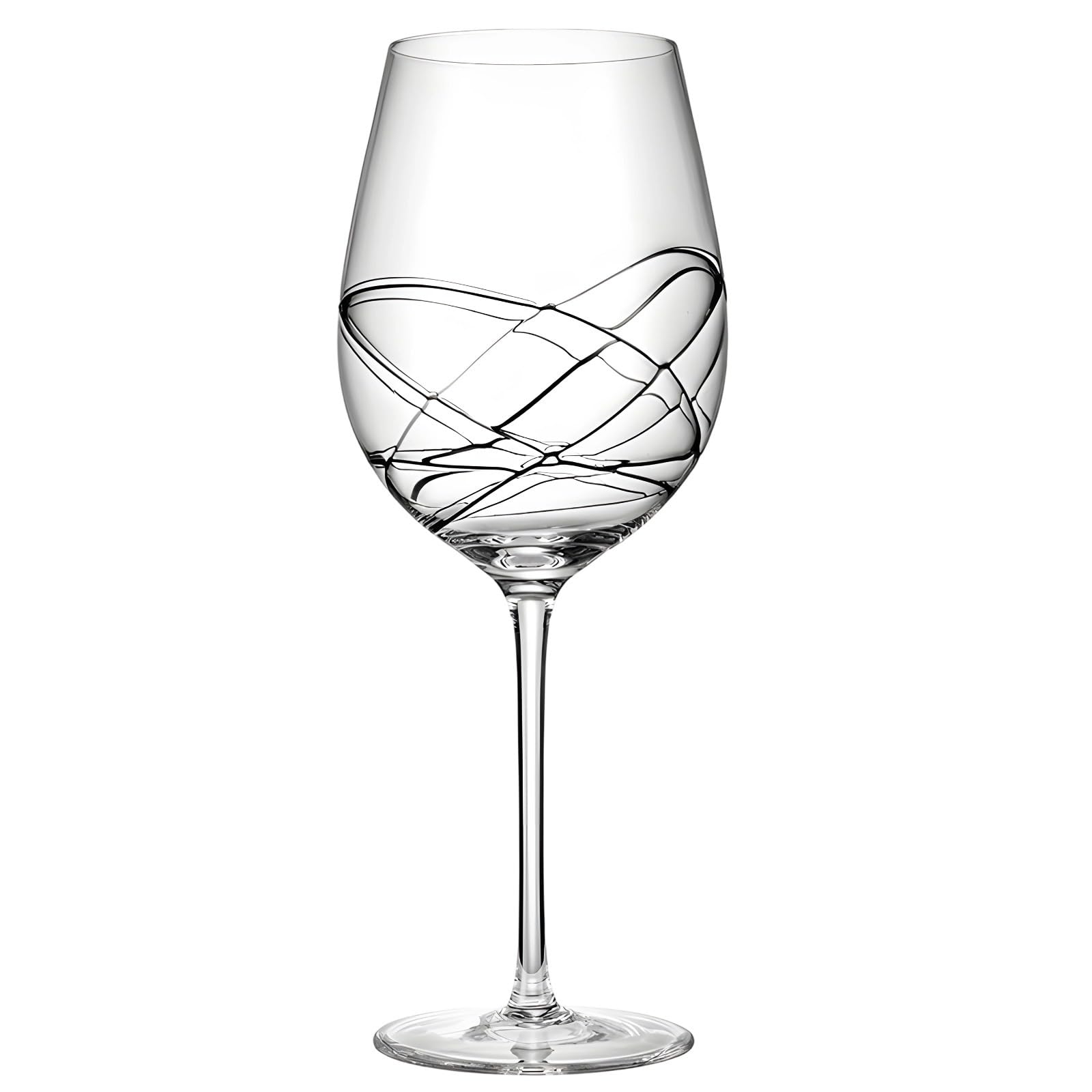Weingläser, transparent und hoher Fuß, langer Stiel, für Aperol-Spritz und besondere Anlässe, klares Glas, 2 Stück