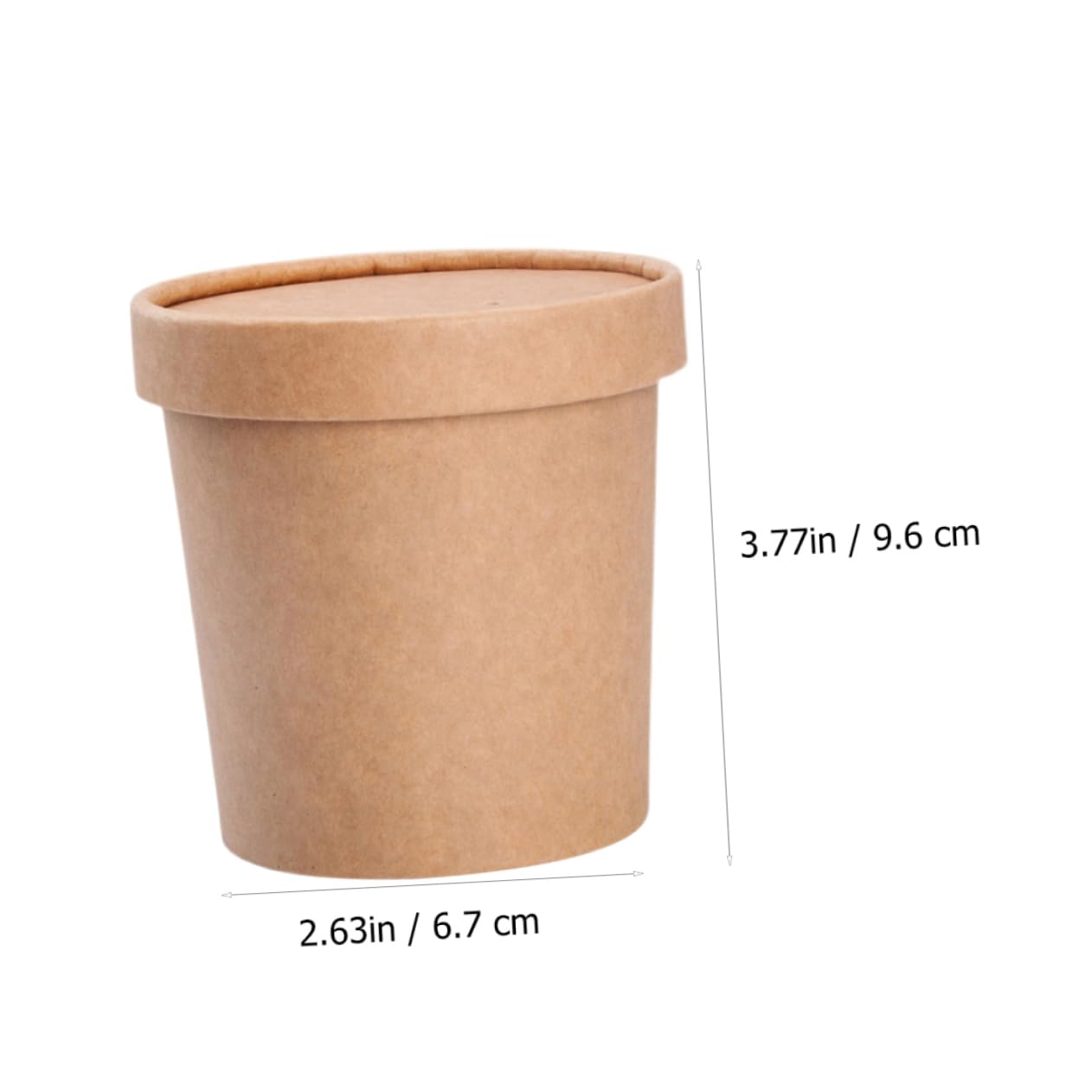 FOYTOKI Sturdy Kraft Paper Soup Holder 50 Soup Cups Safe Non-slip Great for Home Shop Events