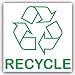 Platinum Place Autocollant avec logo de recyclage