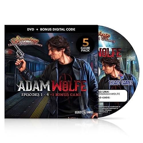 Legacy Games Amazing Hidden Object Games For Pc: Adam Wolfe (5 Game Pack) - Pc Dvd With Digital Download Codes #TOP3