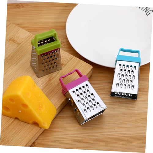 Mini set de ralladores de mano acero inoxidable 3 piezas miniatura 7