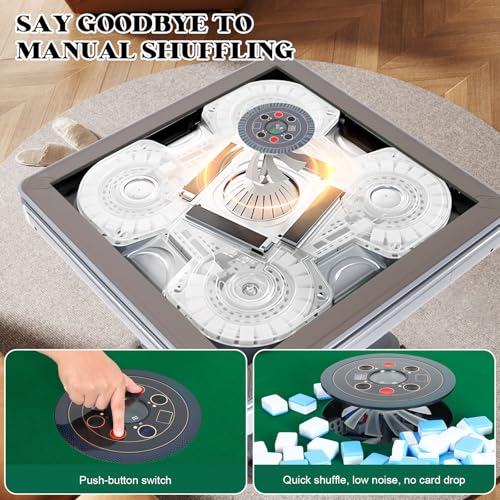 Mesa automática plegable de Mahjong con ruedas miniatura 5