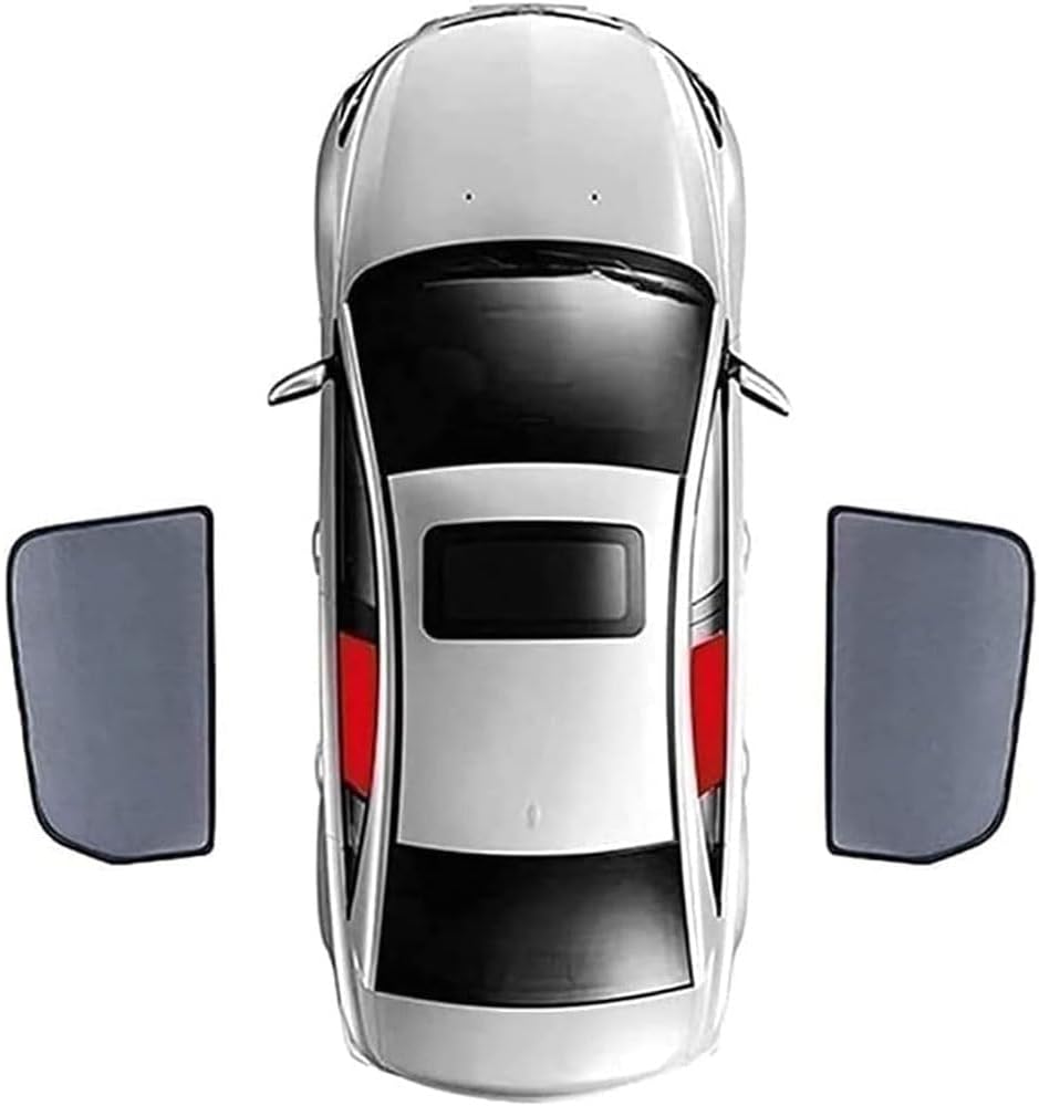 Car Side Window Sunshades for Volvo XC90 5seats 2003-2019, Magnetic UV Protection Shades for Front/Rear Windows, Heat Resistant Sun Visor Shield Accessories,B/2 Rear Doors