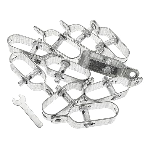 BUGUUYO 10 Piezas tensor de alambre herramienta para prensar cables tensores de tensor tensores cable acero tensor cuerda tendedero cable electrico tensor de acero tensor de jardín Silver